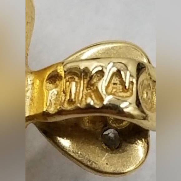 Genuine Sapphire Heart pendant w/ diamond accent on 10k solid gold - Picture 4 of 6